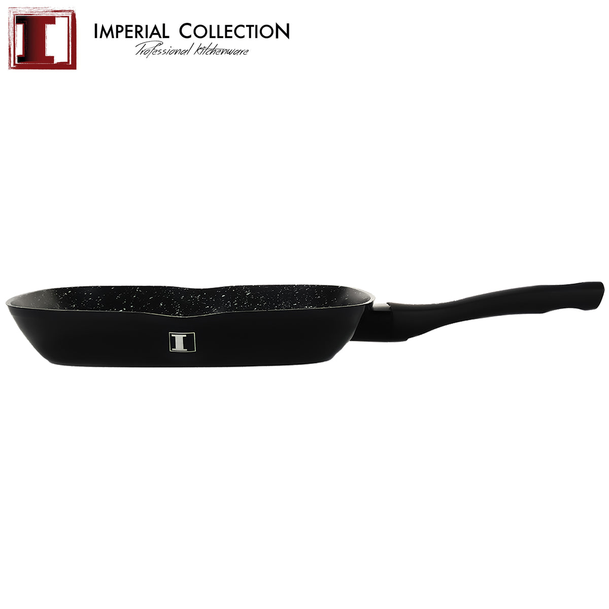 Imperial Collection 28cm marmeren gecoate grillpan