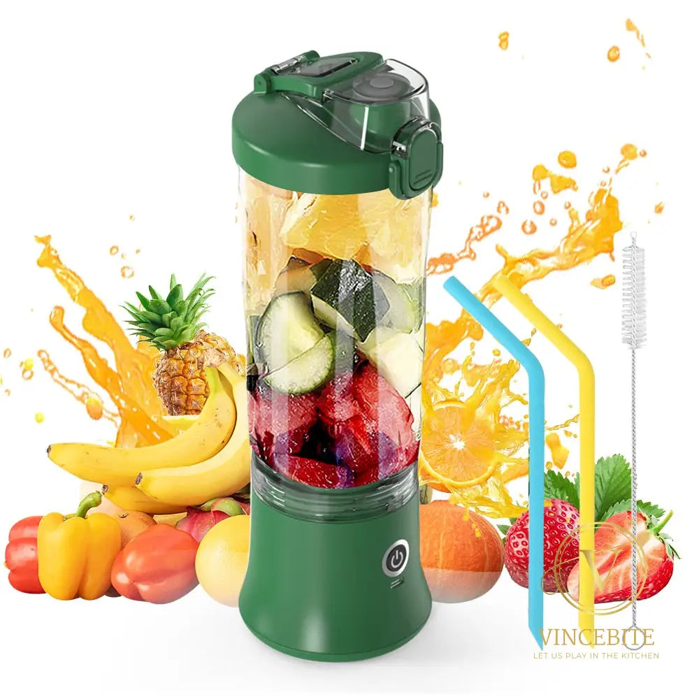 Smoothie To-Go - Draagbare Mini Blender Voor Verse En Gezonde Sappen Usb Oplaadbaar Kleurrijke Beker