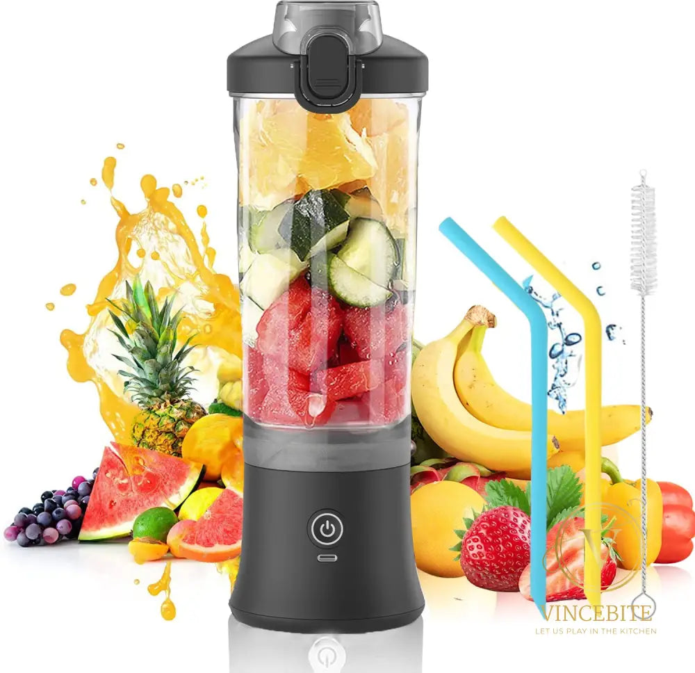 Smoothie To-Go - Draagbare Mini Blender Voor Verse En Gezonde Sappen Usb Oplaadbaar Kleurrijke Beker